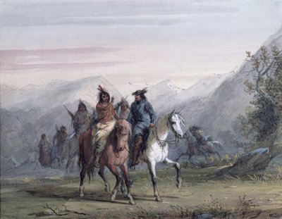 Gespräch durch Zeichen, 1837 von Alfred Jacob Miller